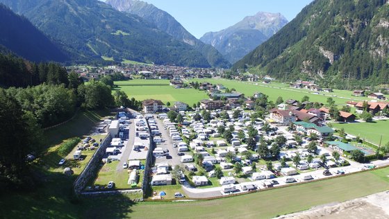 Campen inmitten der Alpen