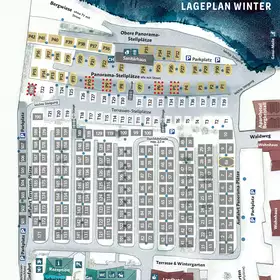 Grafische Darstellung Campingplatz Winter